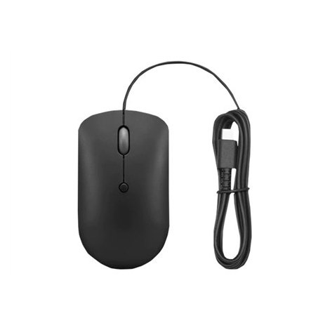 Lenovo | Compact Mouse | 400 | Wired | USB-C | Raven black - 3